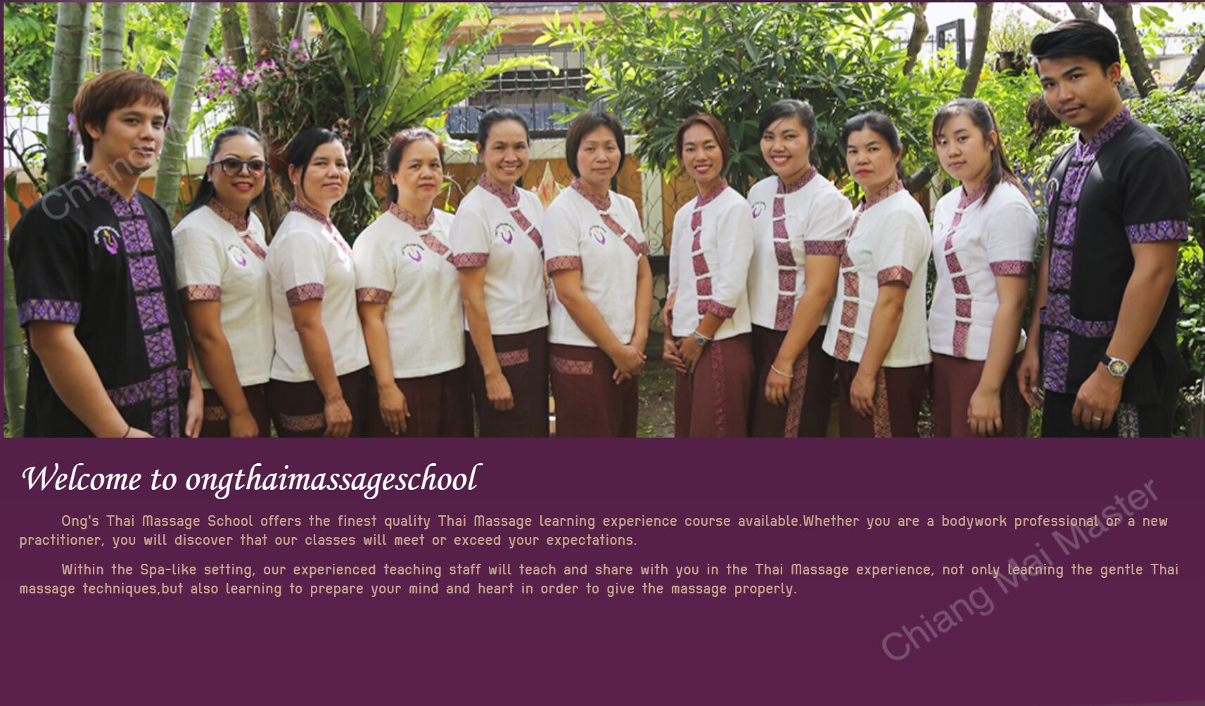 Ong's Thai Massage School Chiang Mai Master